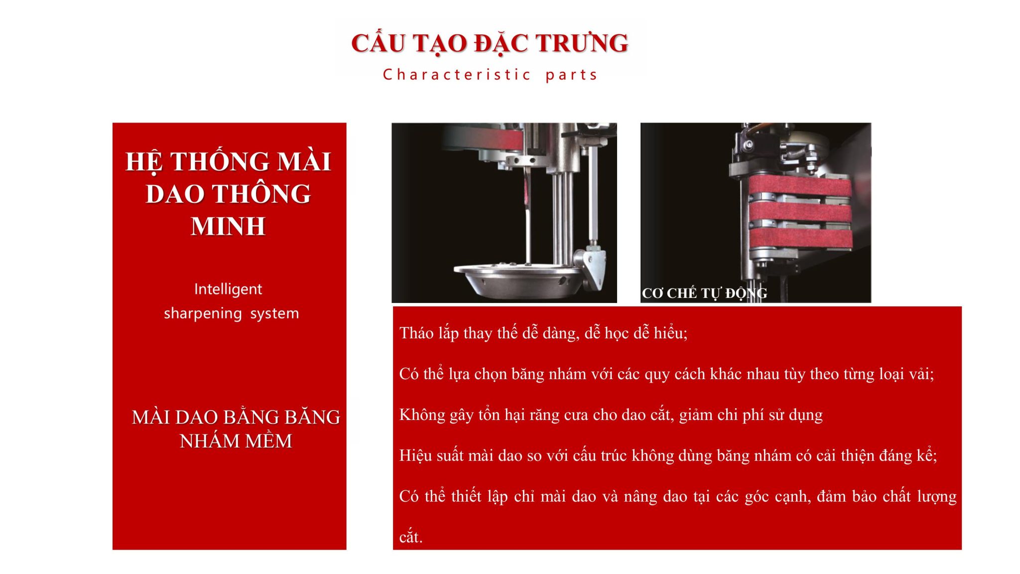 Cấu tạo của máy cắt vải tự động YYC V8S