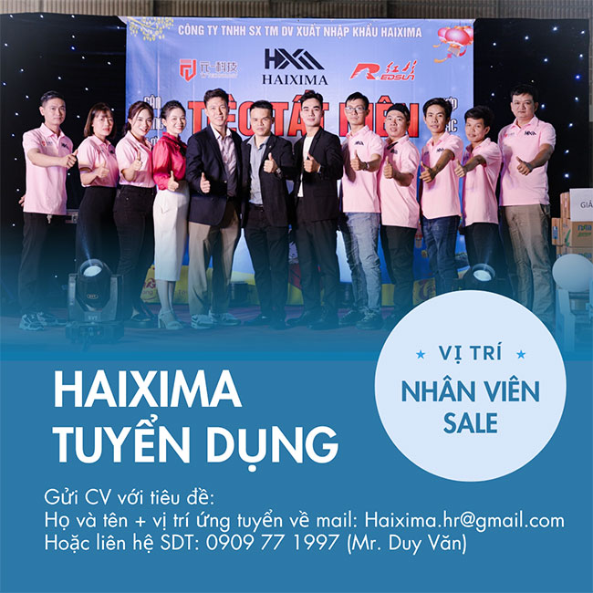 Haixima tuyển nhân viên Sale