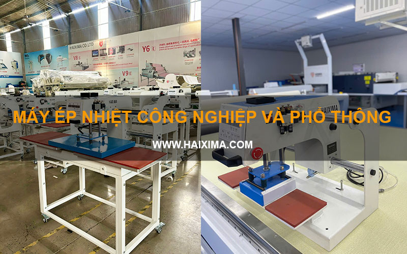 Máy ép nhiệt công nghiệp và phổ thông