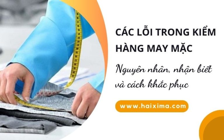 Sửa các lỗi trong kiểm hàng may mặc